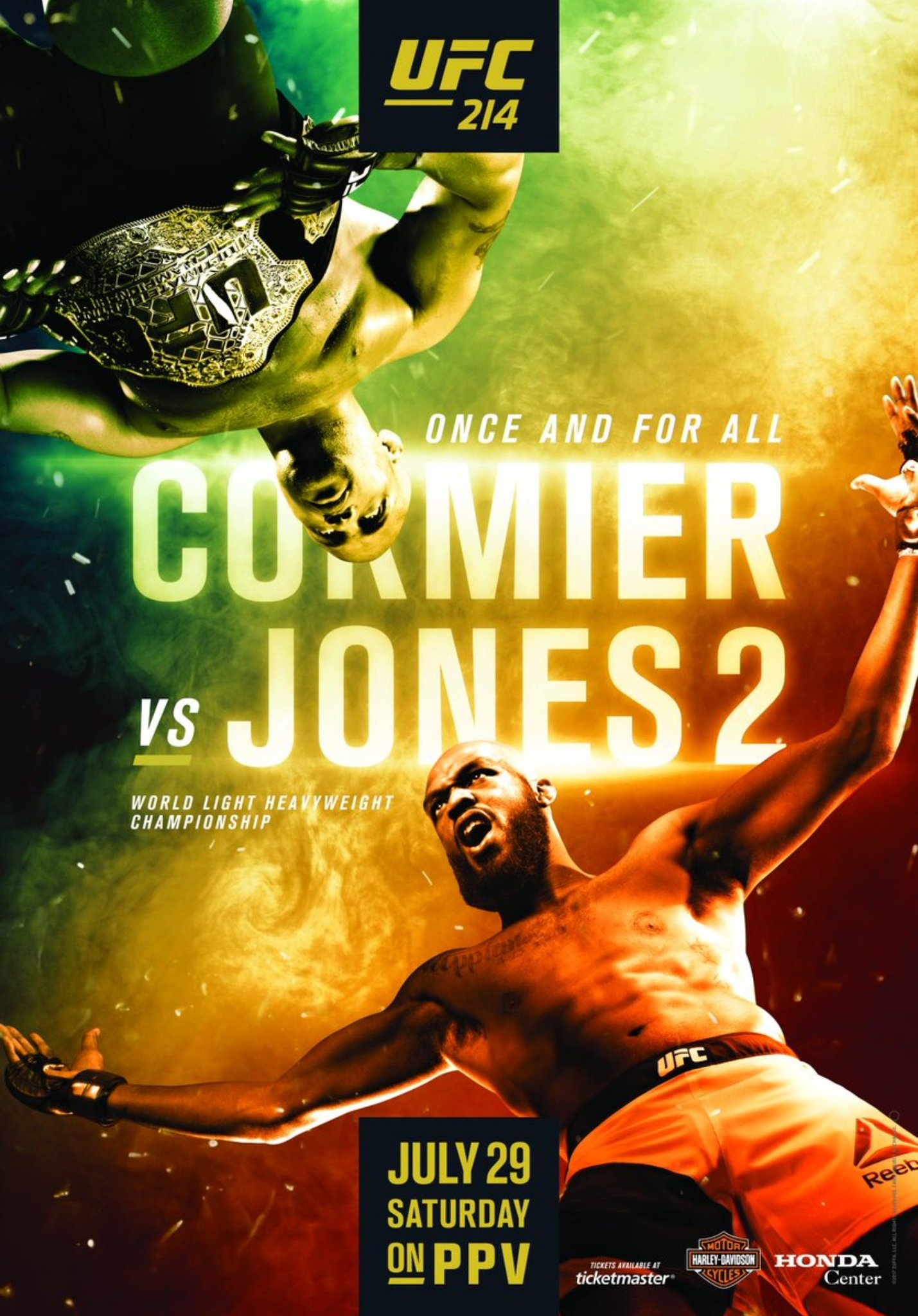 Poster/affiche UFC 214 - Anaheim