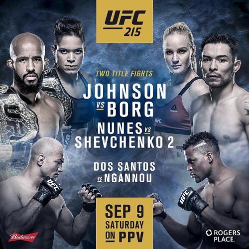 Poster/affiche UFC 215 - Edmonton