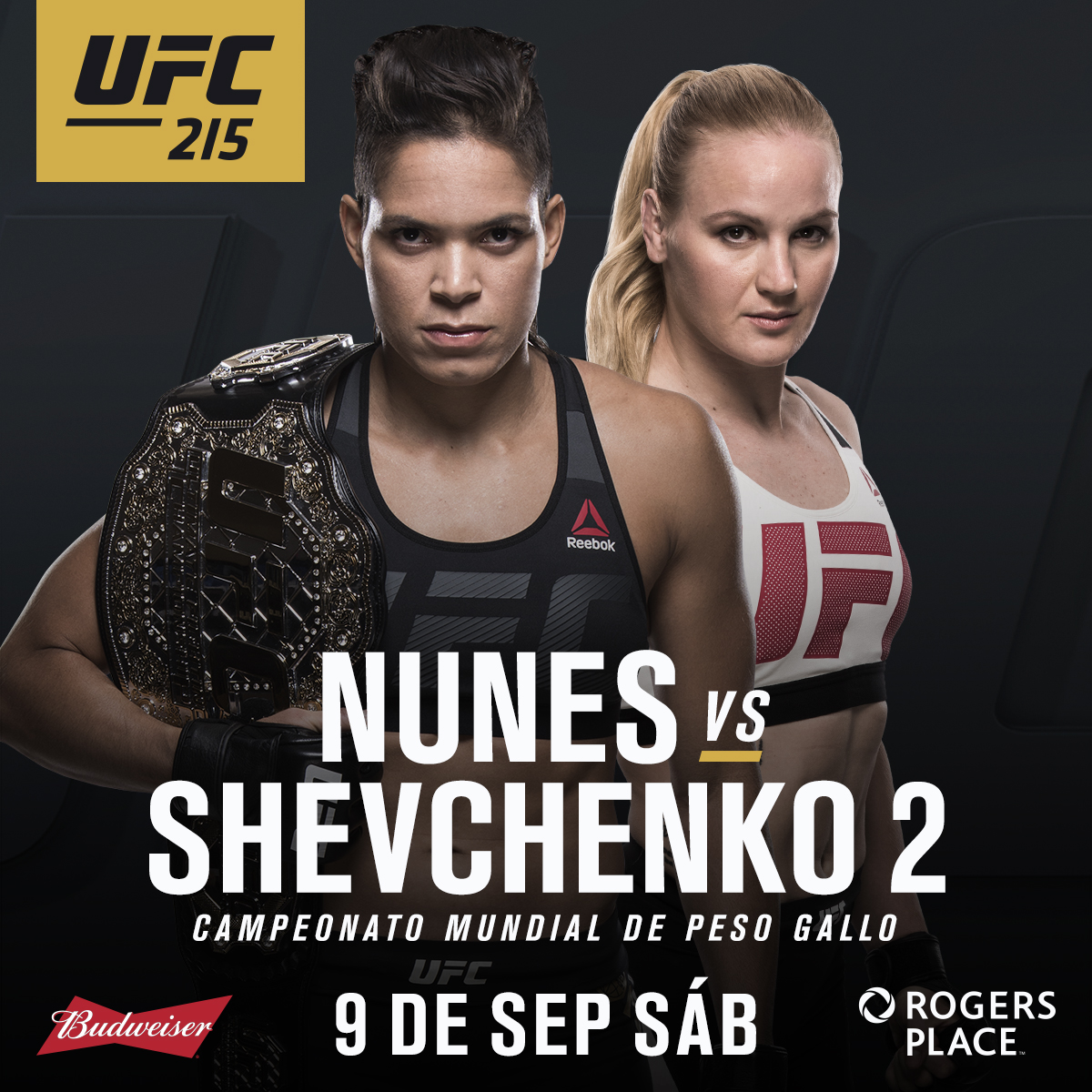 Poster/affiche UFC 215 - Edmonton