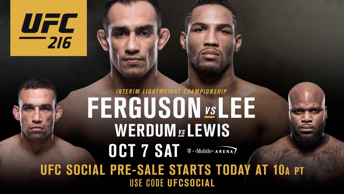 Poster/affiche UFC 216 - Vegas