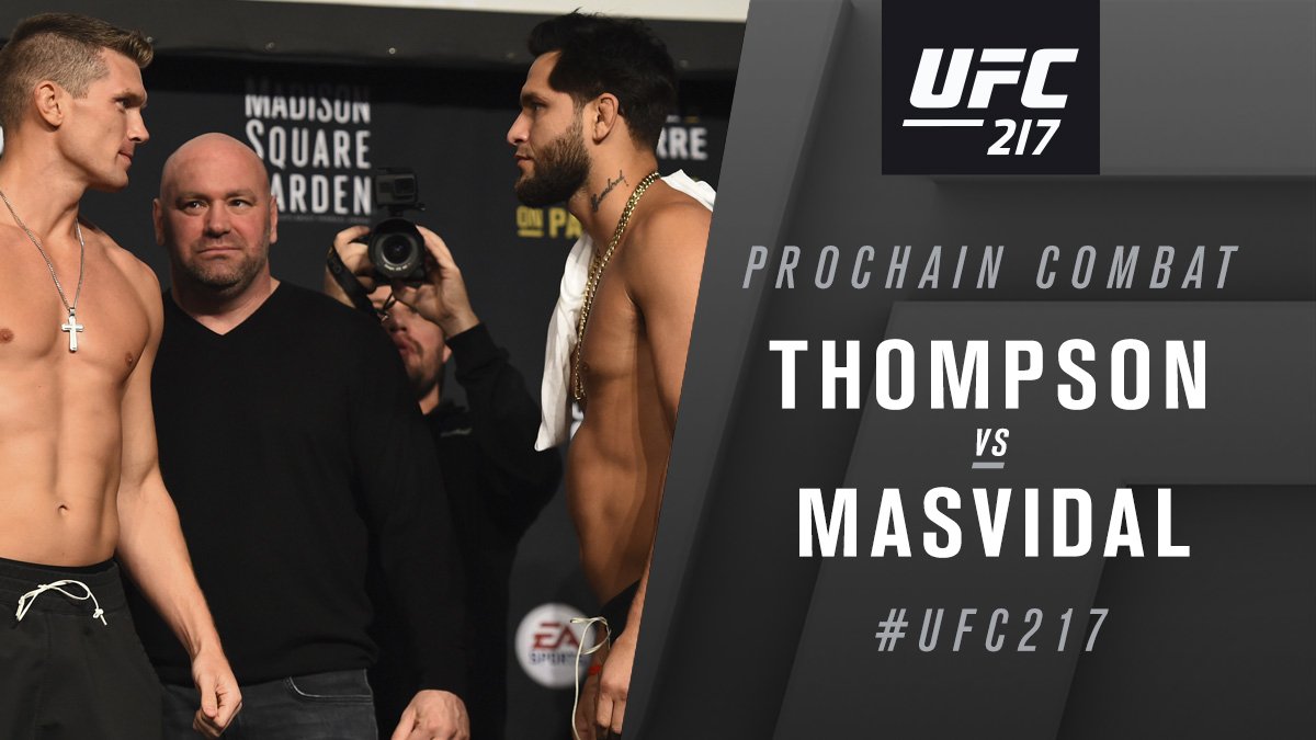 UFC 217 - Stephen Thompson contre Jorge Masvidal