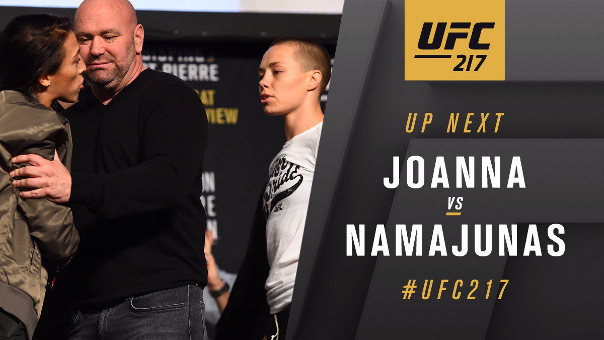 UFC 217 - Joanna Jedrzejczyk contre Rose Namajunas