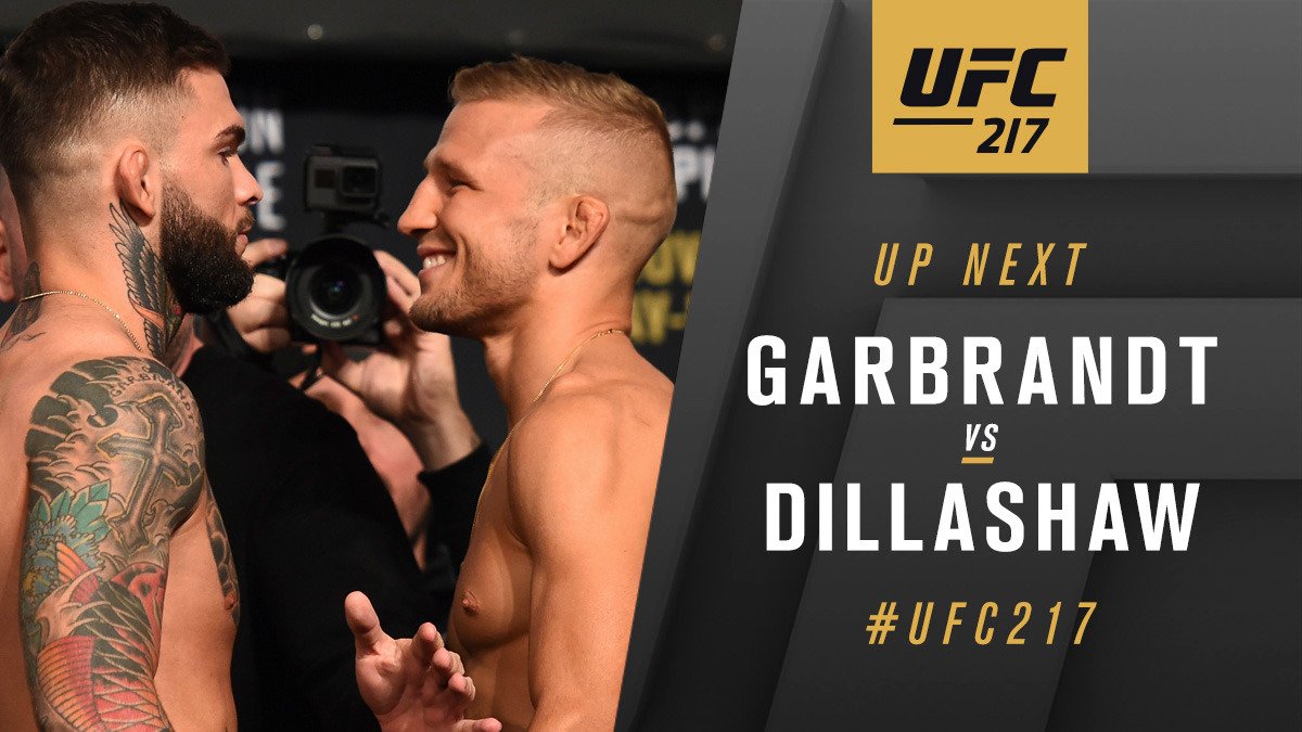UFC 217 - Cody Garbrandt contre T.J. Dillashaw