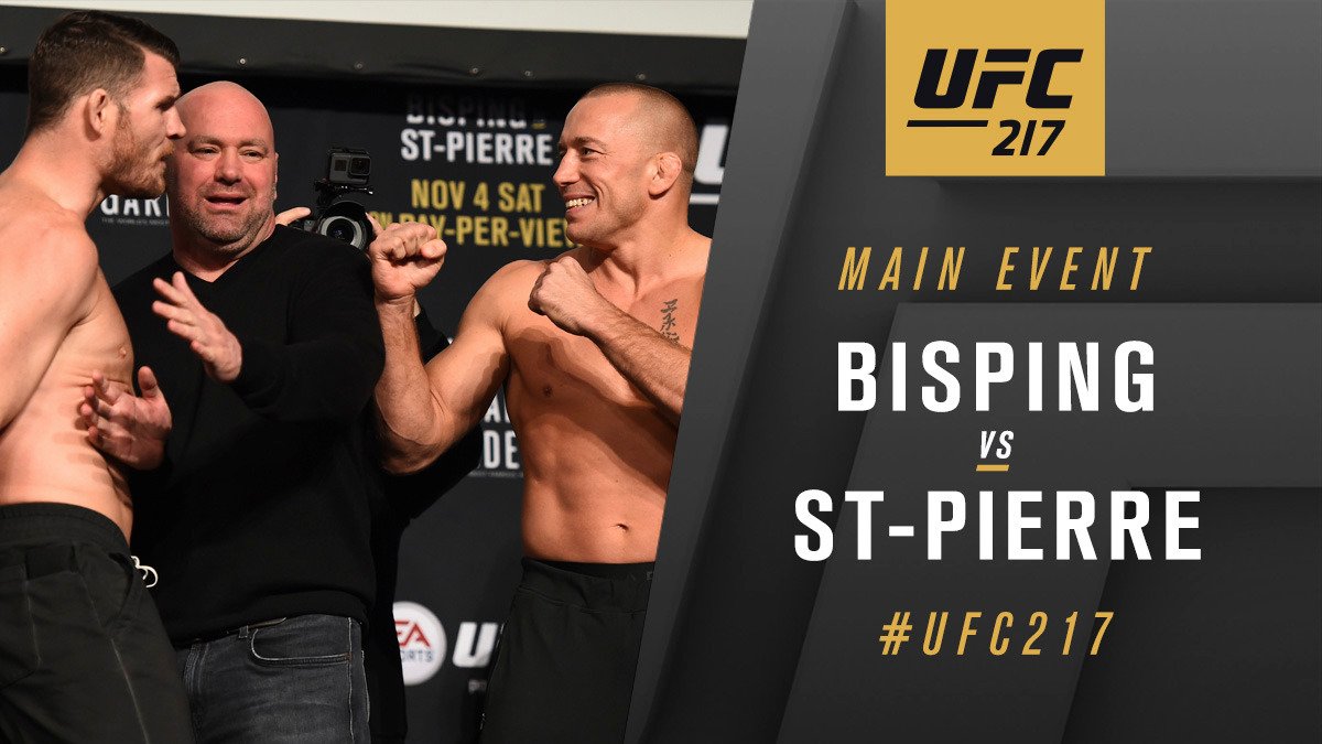 UFC 217 - Michael Bisping contre Georges St. Pierre