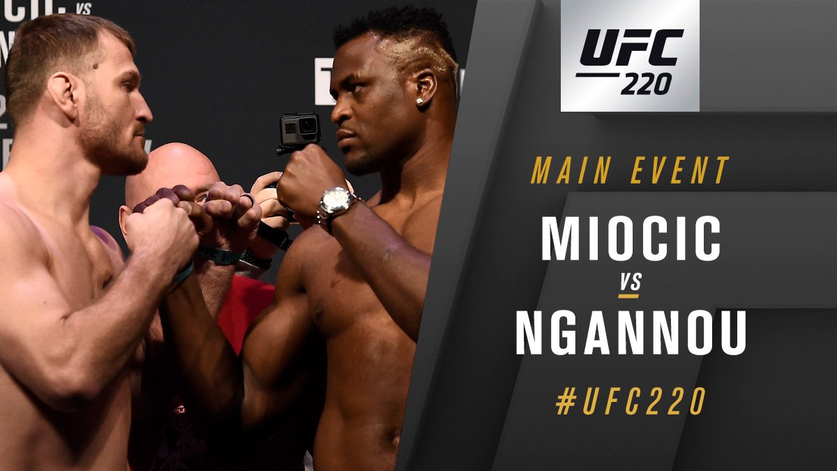 UFC 220 - Stipe Miocic contre Francis Ngannou