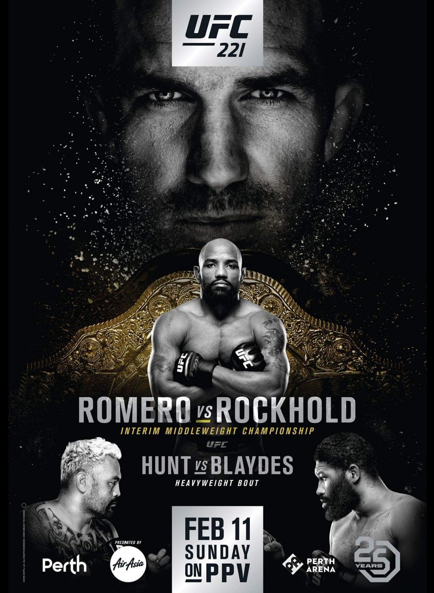 Poster/affiche UFC 221 - Perth