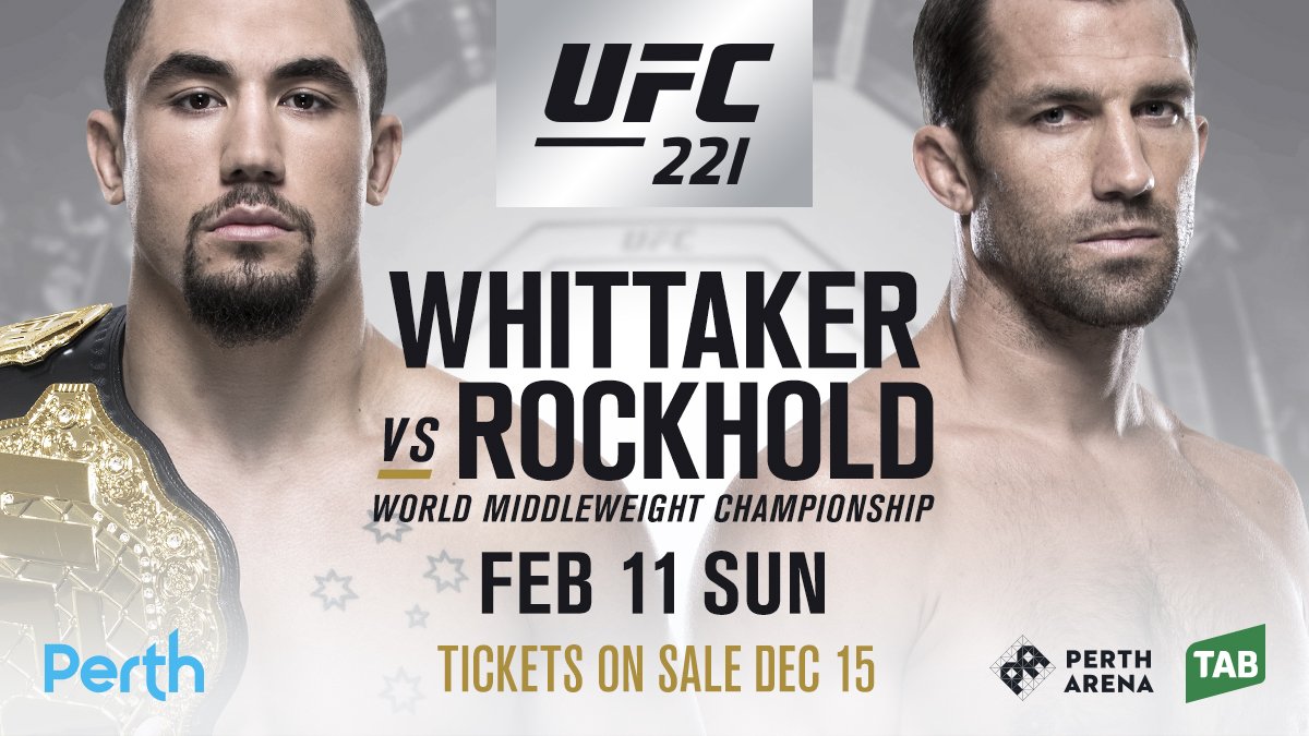 Poster/affiche UFC 221 - Perth