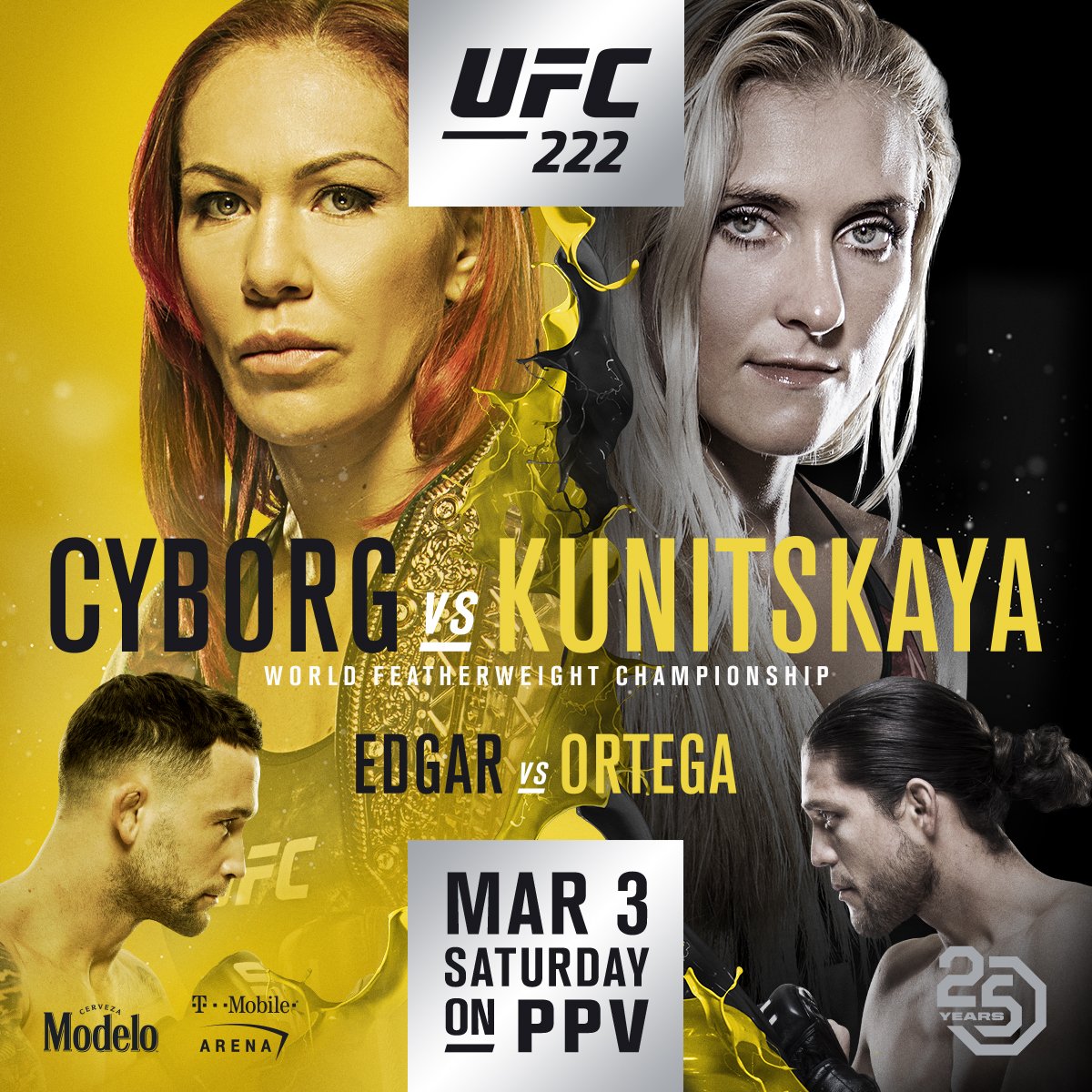 Poster/affiche UFC 222 - las vegas