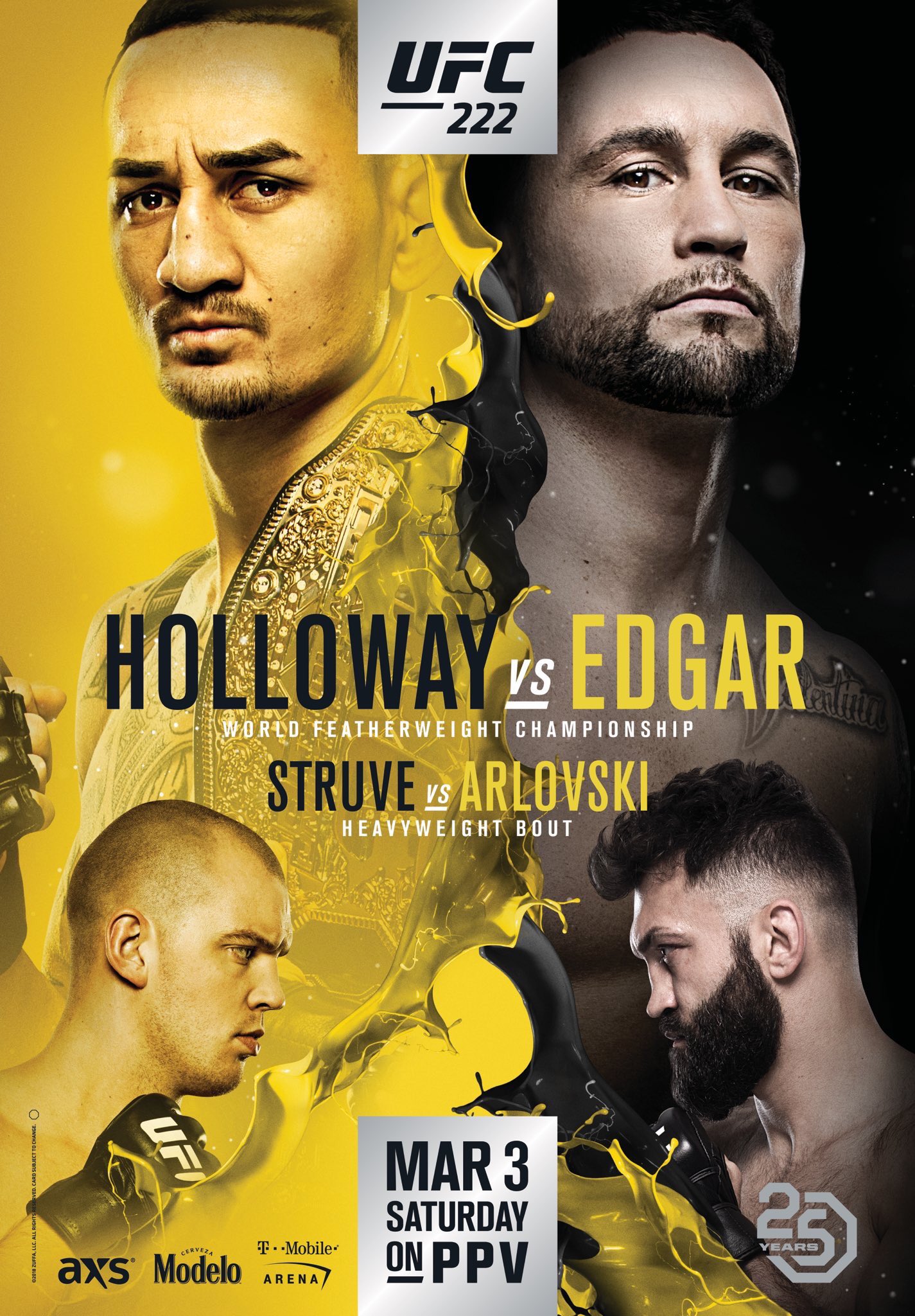 Poster/affiche UFC 222 - las vegas