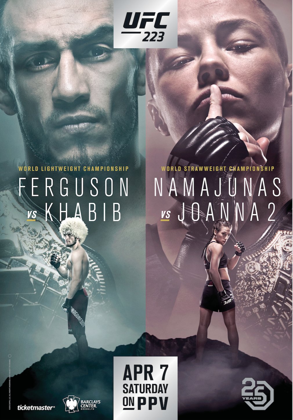 Poster/affiche UFC 223 - New York