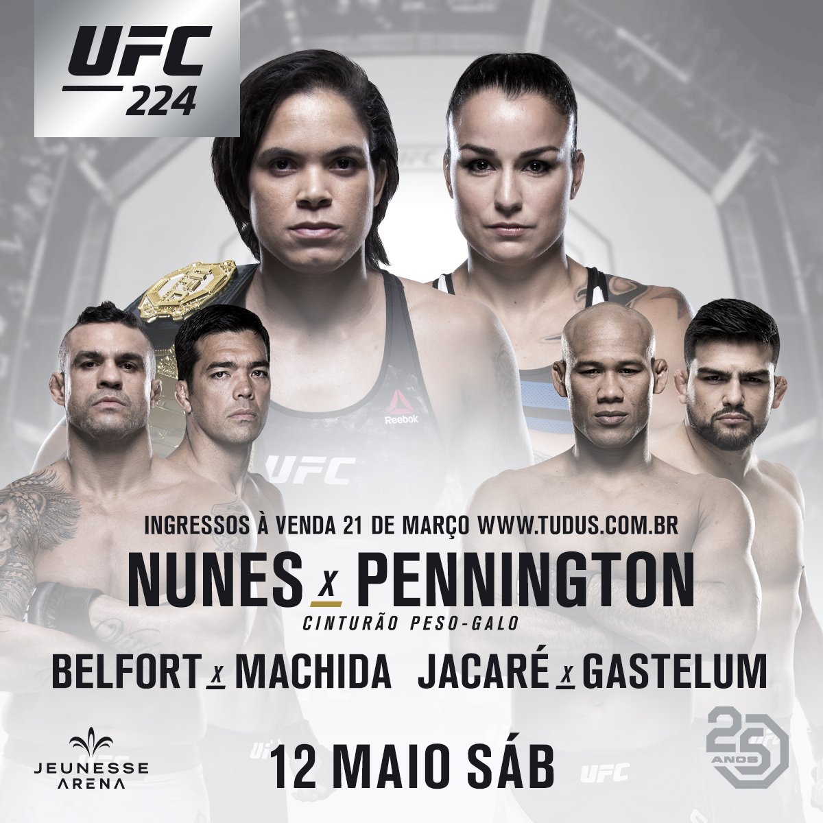 Poster/affiche UFC 224 - Rio de Janeiro