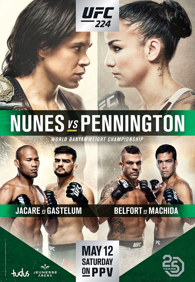 Poster/affiche UFC 224 - Rio de Janeiro