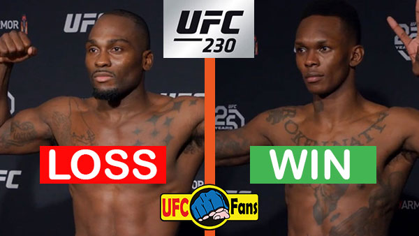 Derek Brunson contre Israel Adesanya