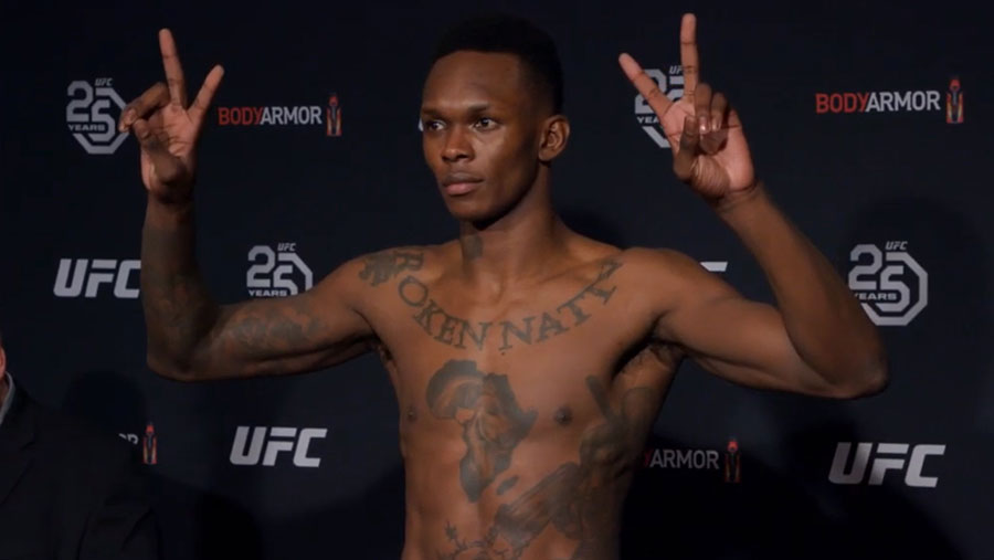 Derek Brunson contre Israel Adesanya