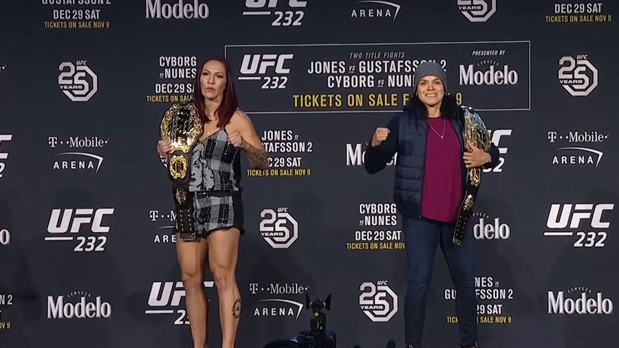 Cristiane Justino contre Amanda Nunes