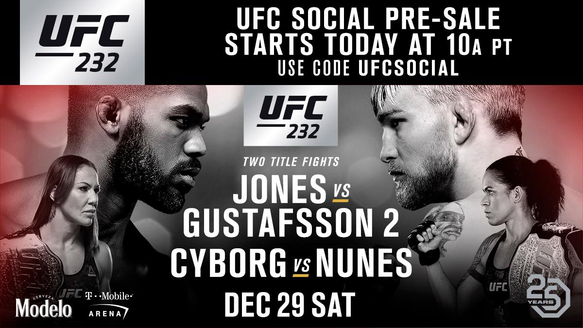 Poster/affiche UFC 232