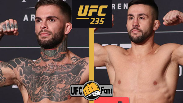 Cody Garbrandt contre Pedro Munhoz