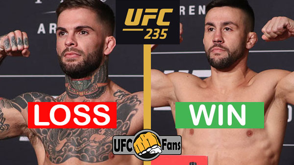 Cody Garbrandt contre Pedro Munhoz