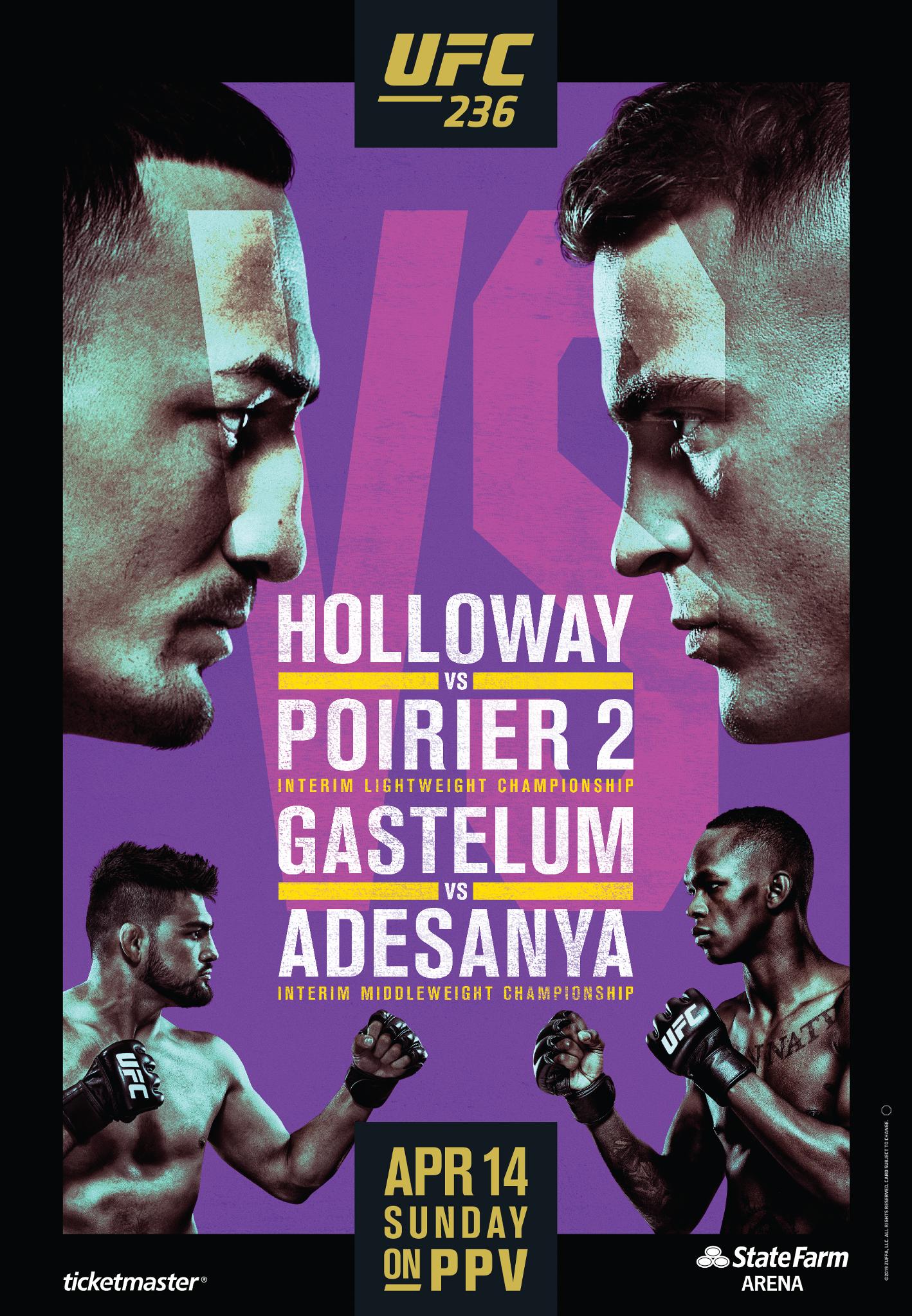 Poster/affiche UFC 236