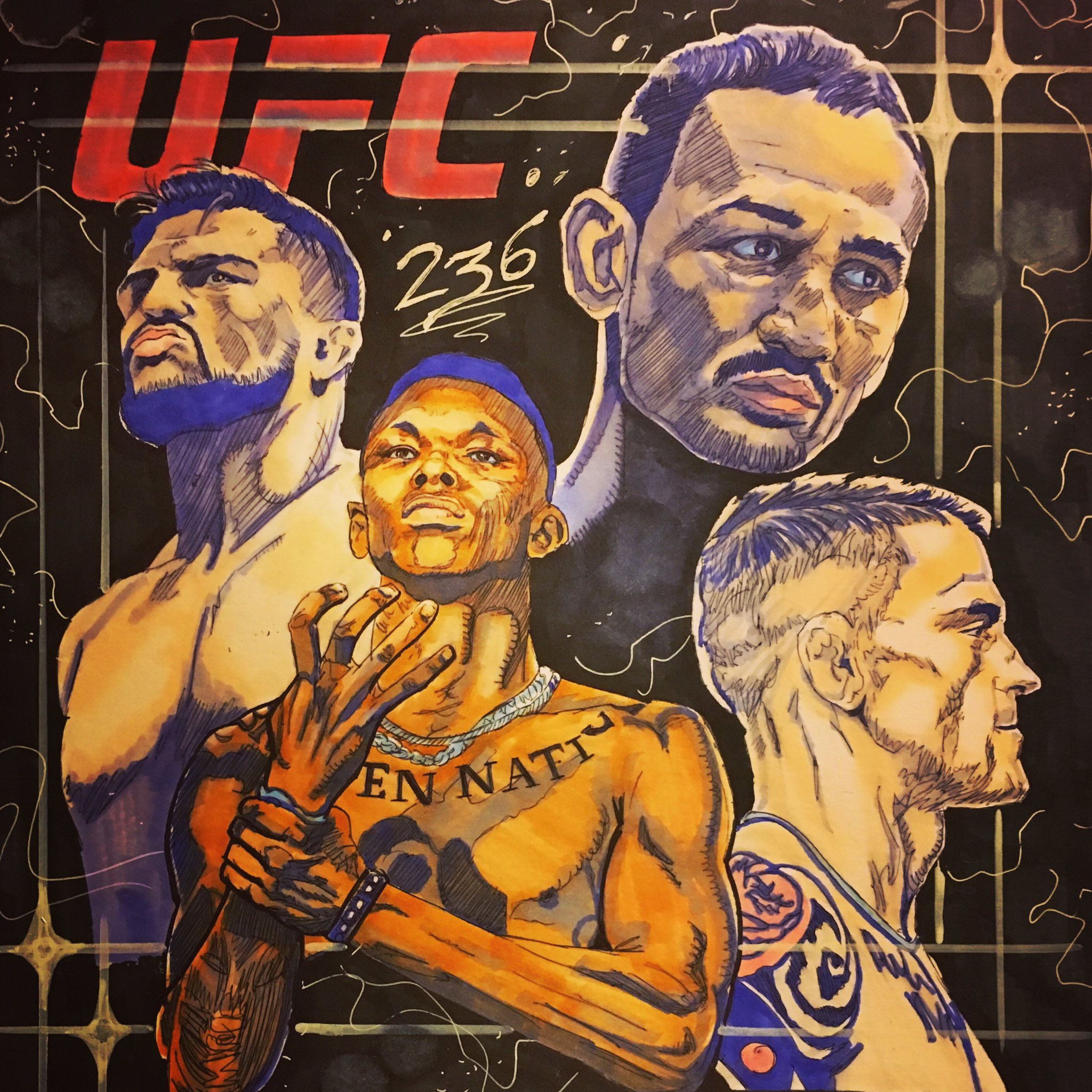 Poster/affiche UFC 236