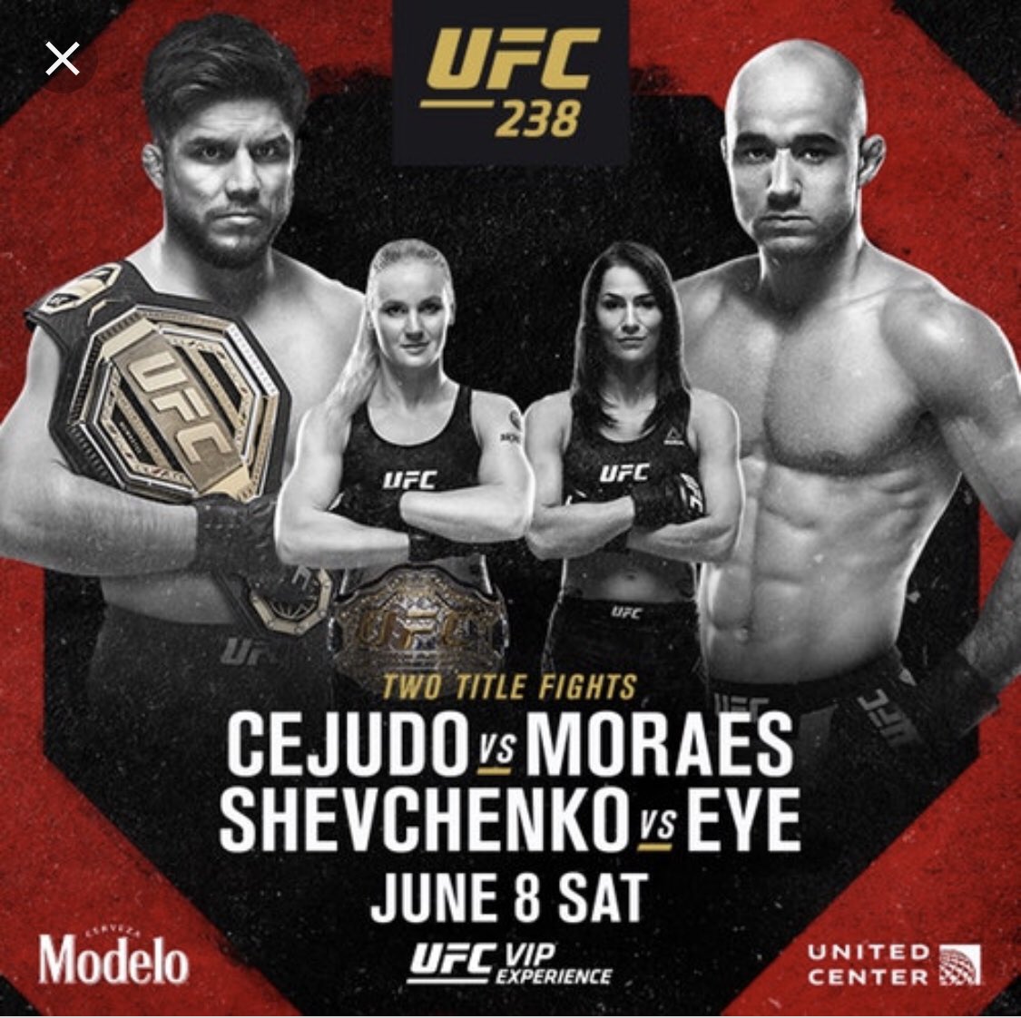 Poster/affiche UFC 238