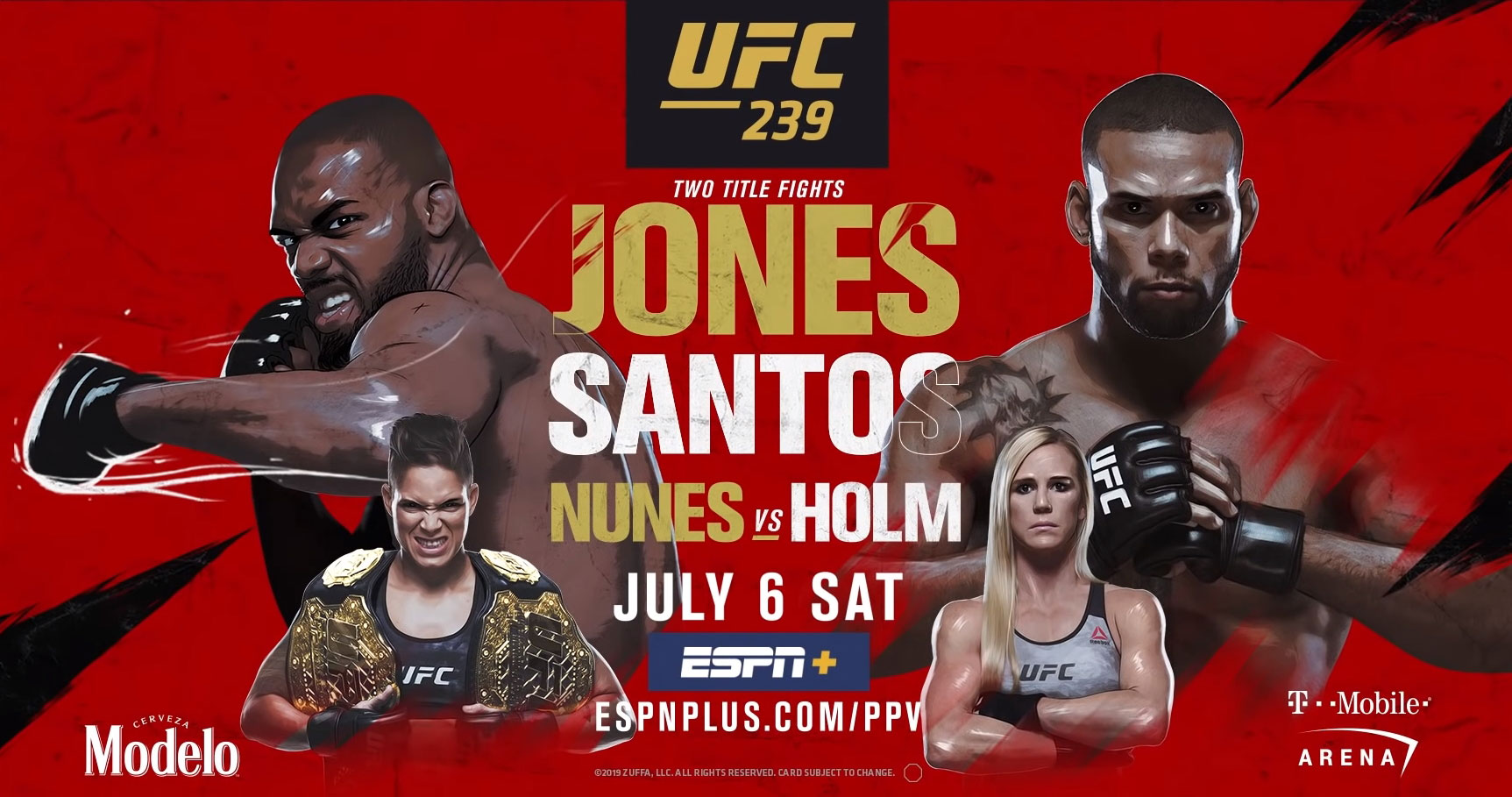 Poster/affiche UFC 239