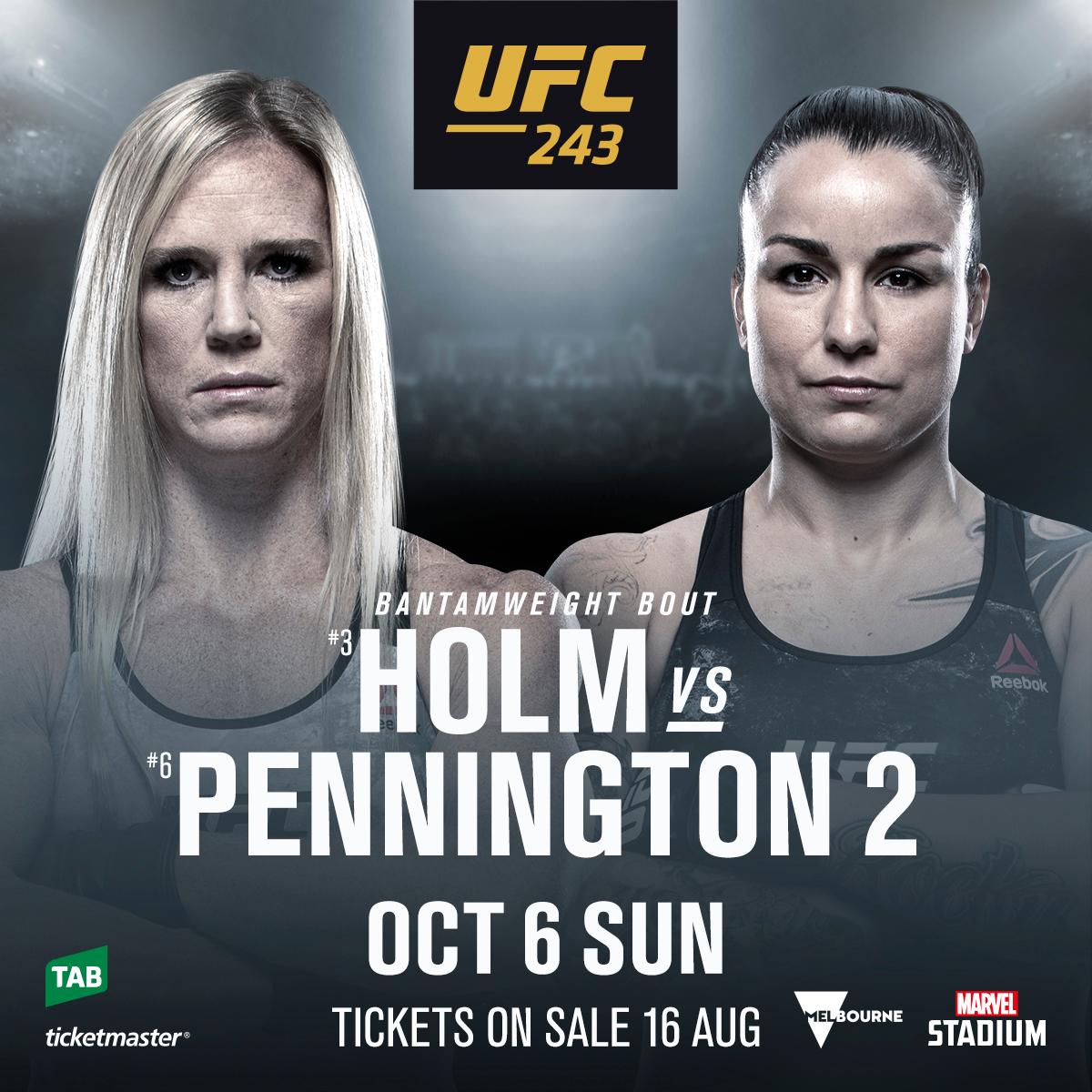 UFC 243 - Poster affiche