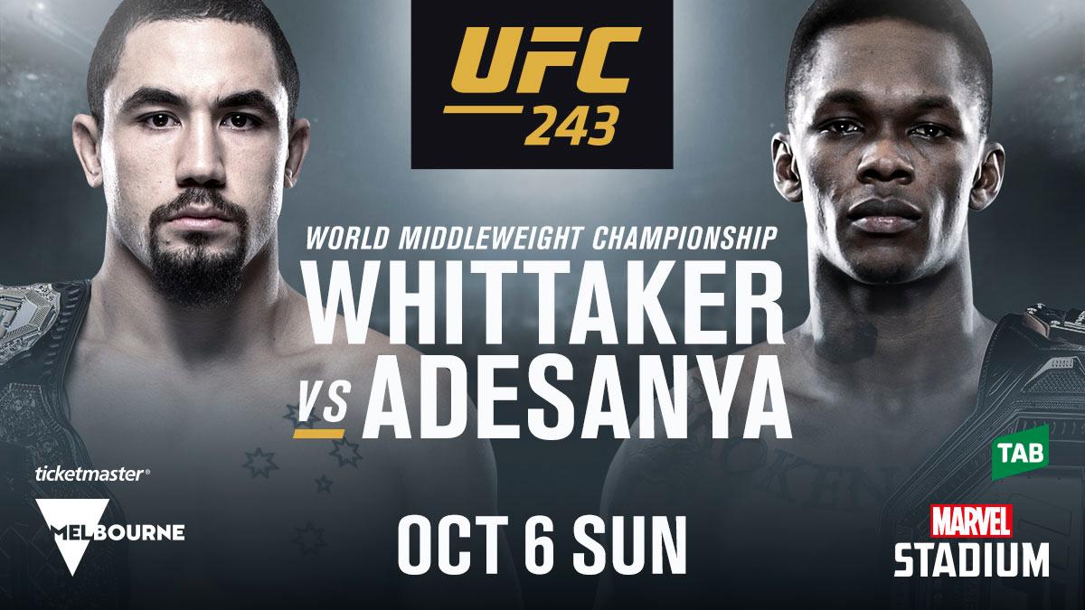 UFC 243 - Poster affiche