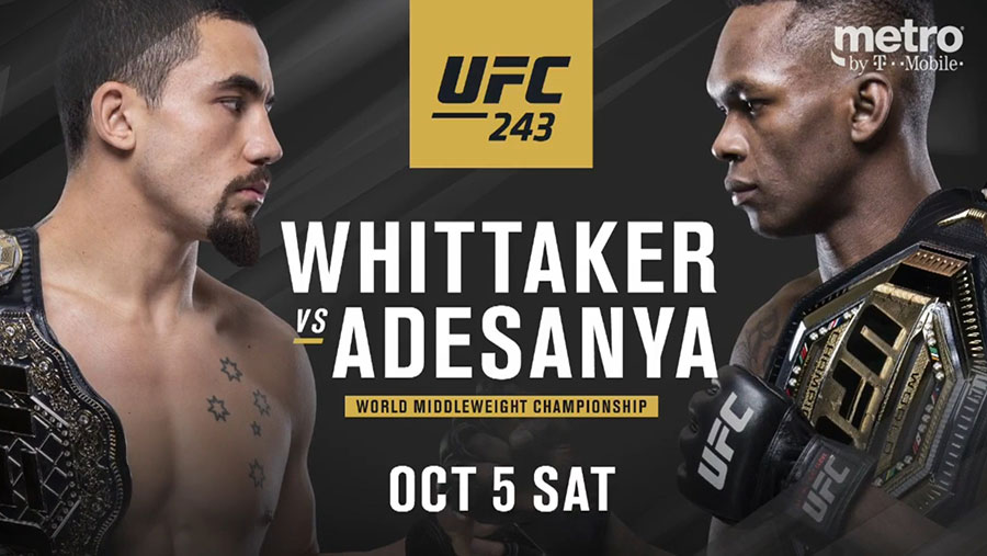 UFC 243 - Poster affiche