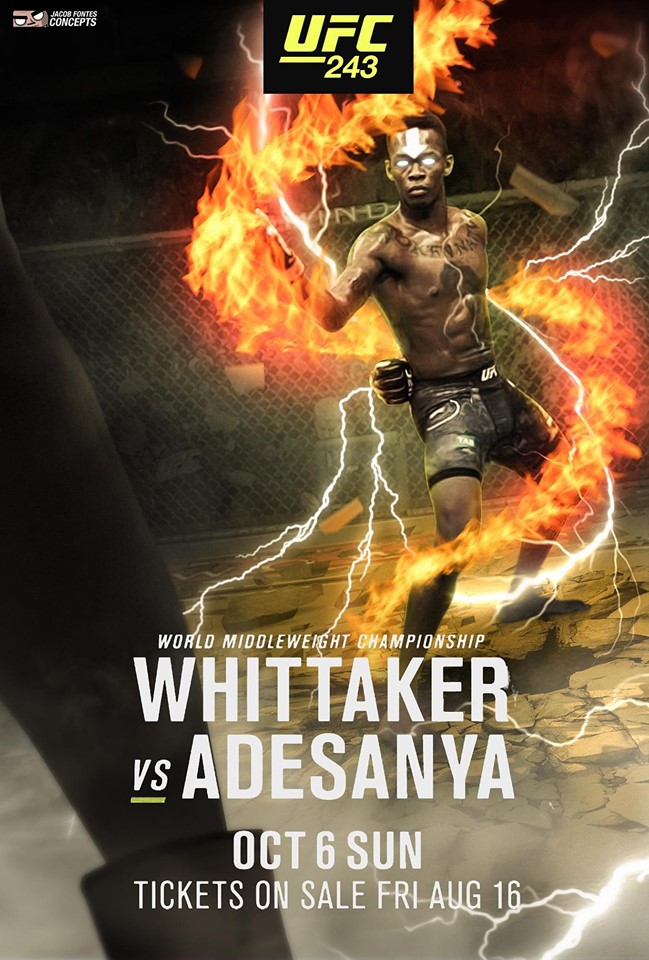 UFC 243 - Poster affiche