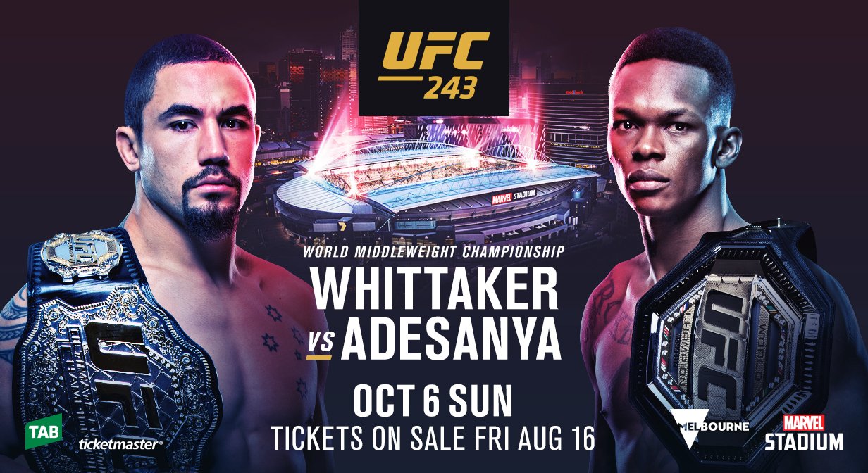 UFC 243 - Poster affiche