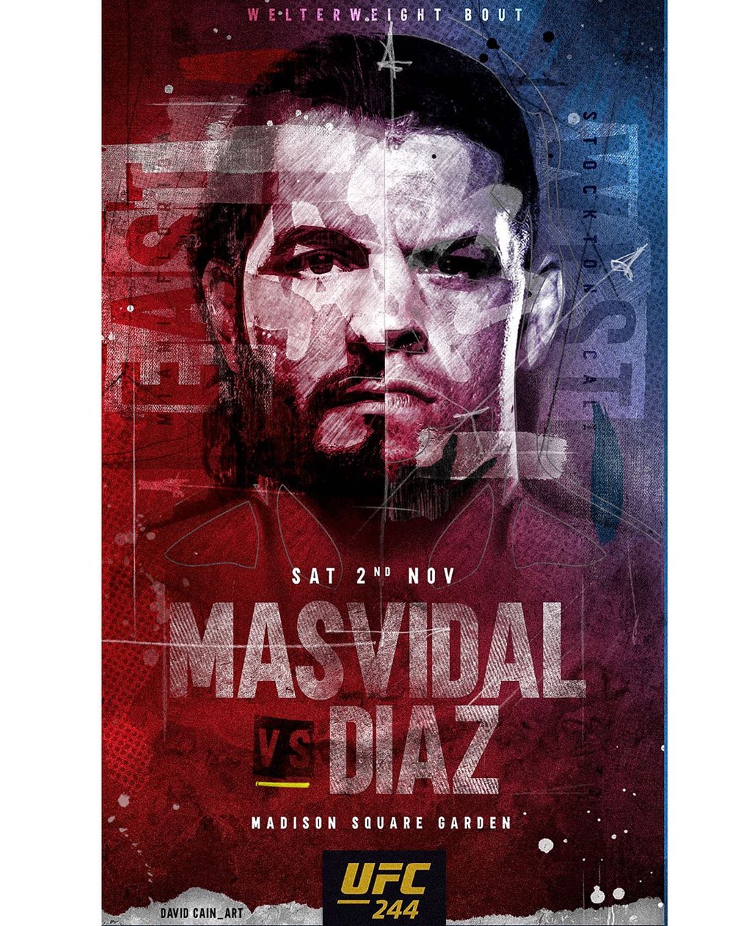 UFC 244-  Poster affiche