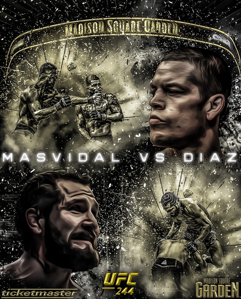 UFC 244-  Poster affiche