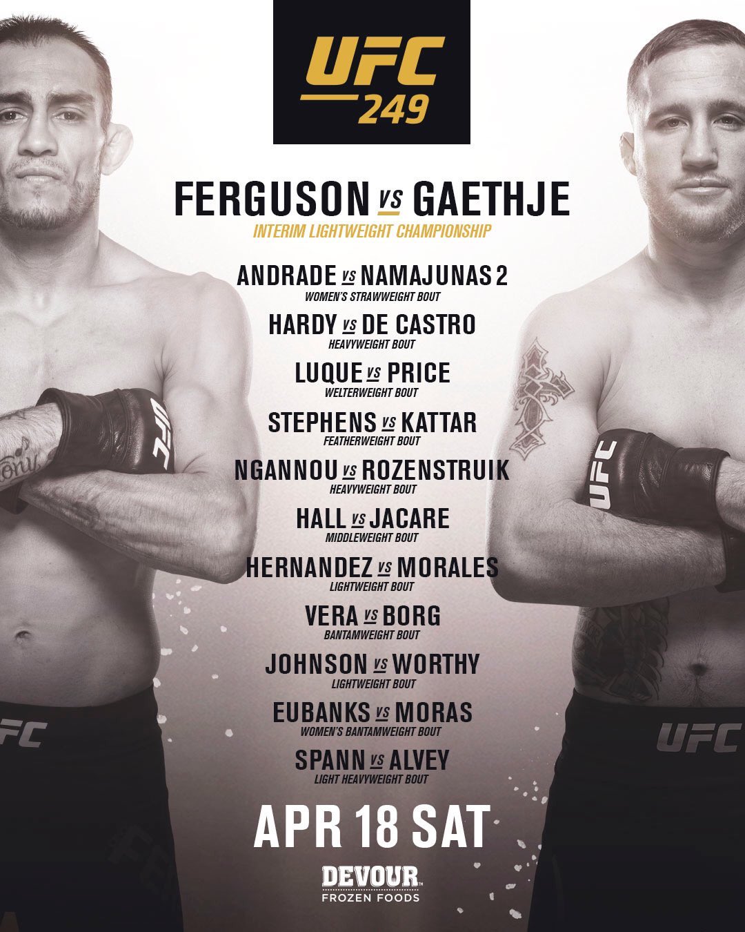 UFC 249 -  Poster affiche