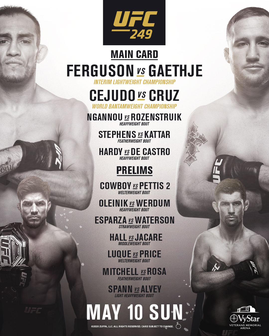 UFC 249 -  Poster affiche