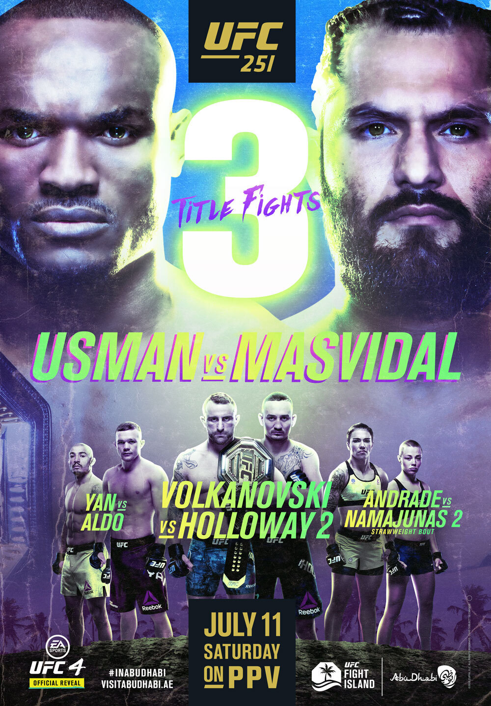 UFC 251 - Abu Dhabi - Poster et affiche