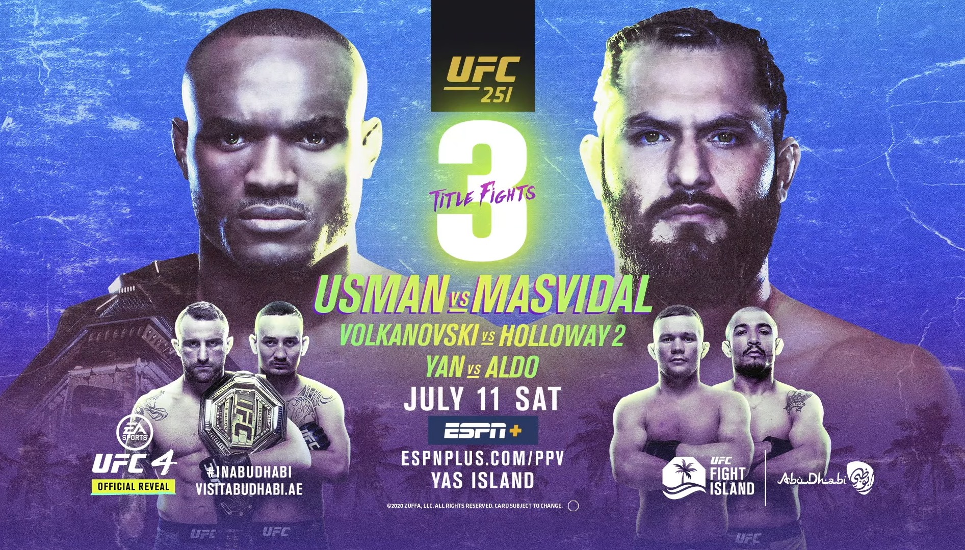 UFC 251 - Abu Dhabi - Poster et affiche