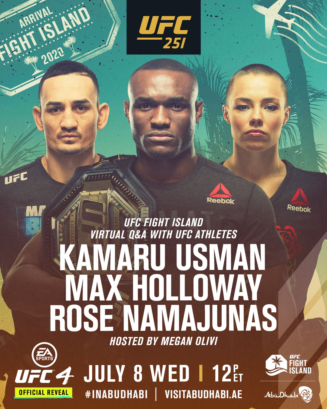 UFC 251 - Abu Dhabi - Poster et affiche