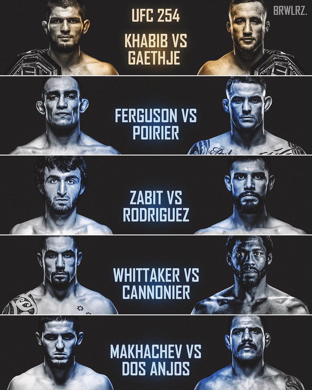 UFC 254 - Abu Dhabi  - Poster et affiche