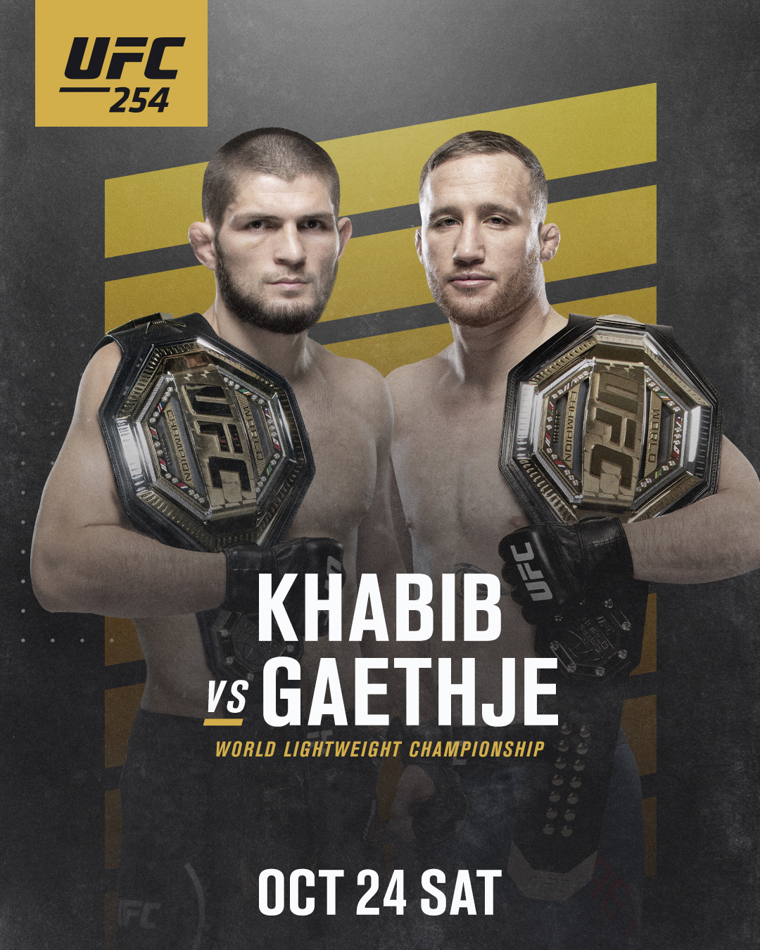 UFC 254 - Abu Dhabi  - Poster et affiche