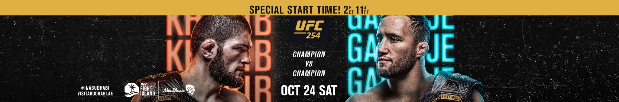 UFC 254 - Abu Dhabi  - Poster et affiche