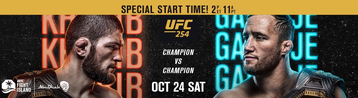 UFC 254 - Abu Dhabi  - Poster et affiche