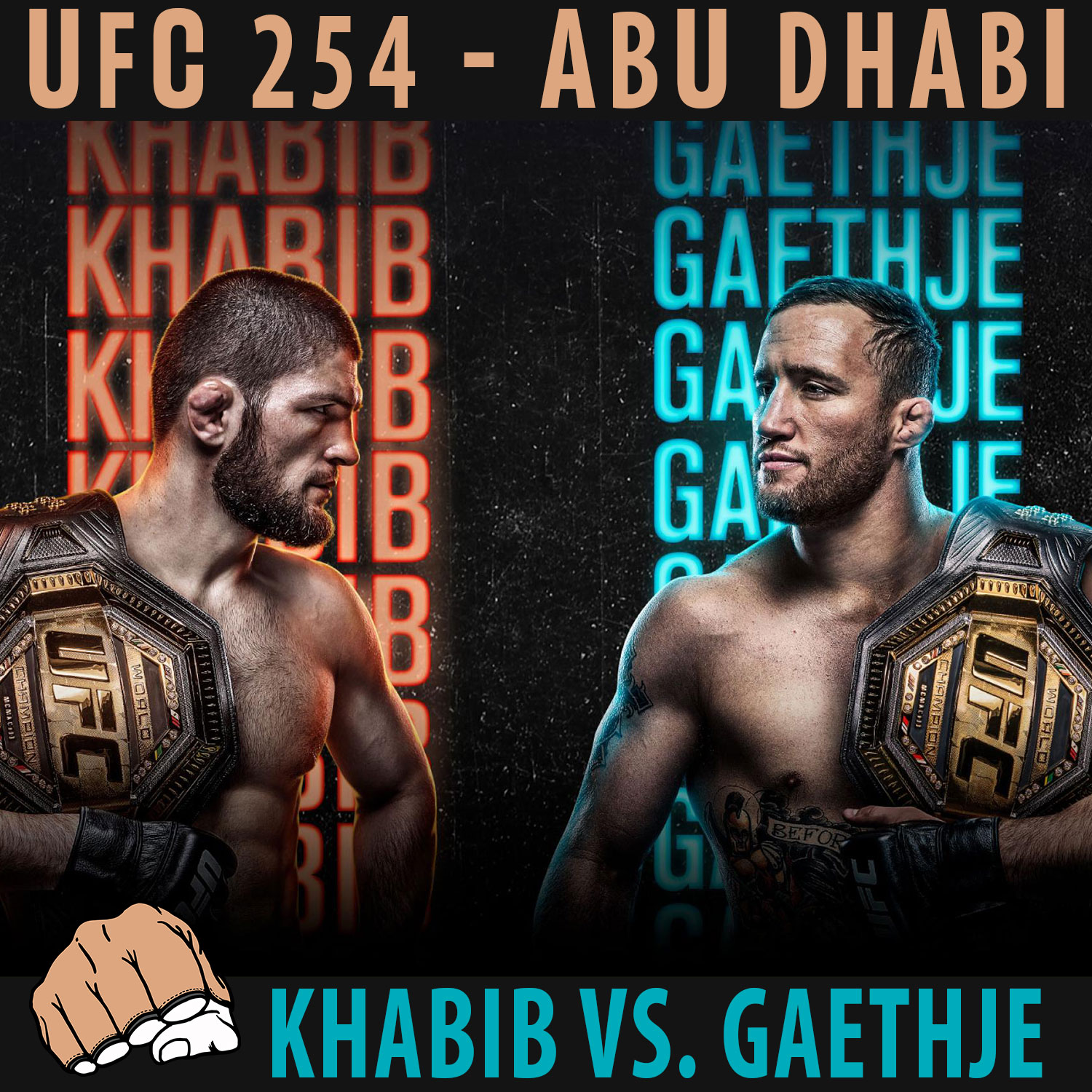 UFC 254 Abu Dhabi - Horaires