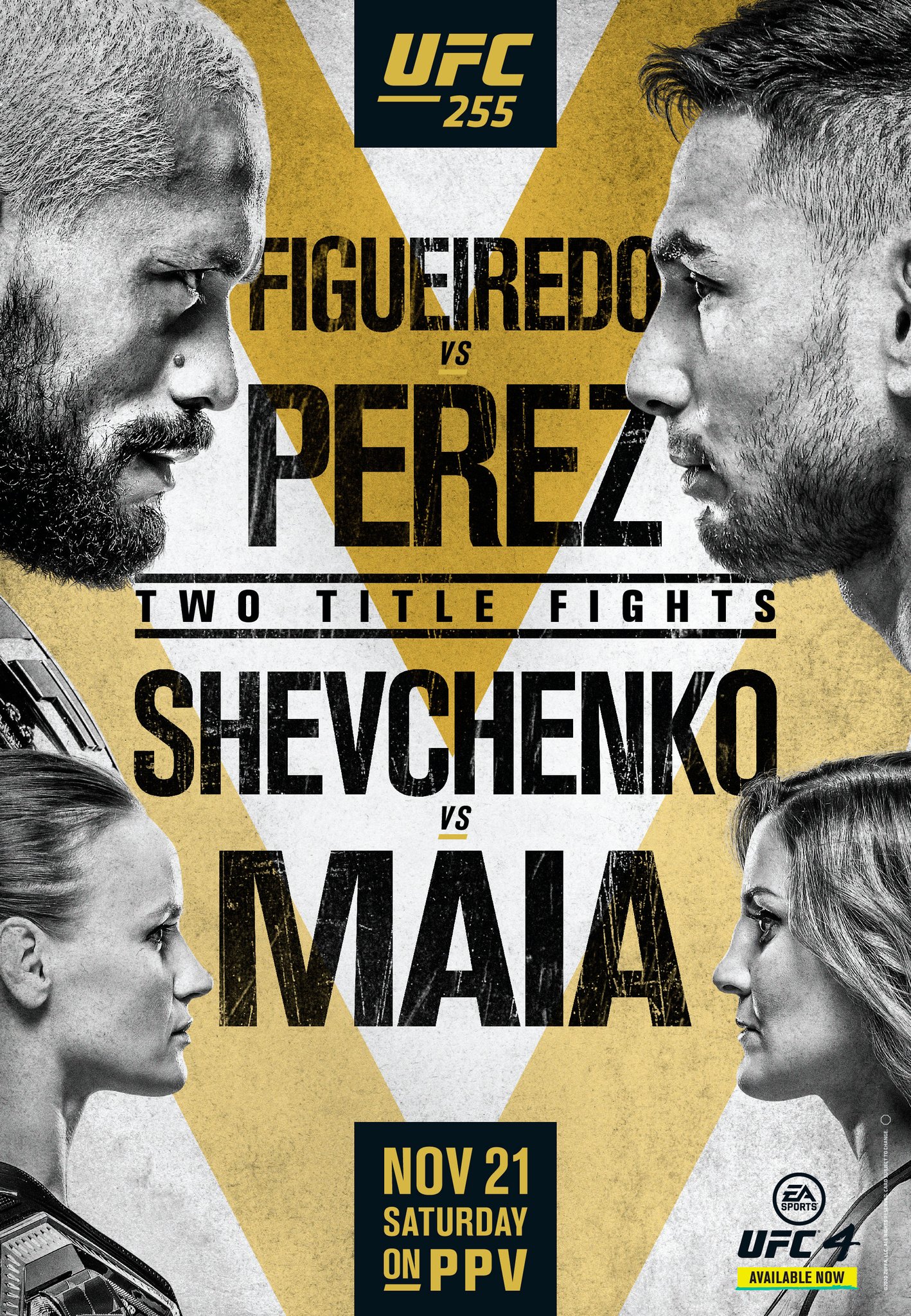 UFC 255 - Las Vegas  - Poster et affiche