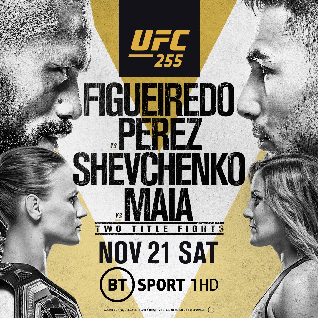 UFC 255 - Las Vegas  - Poster et affiche