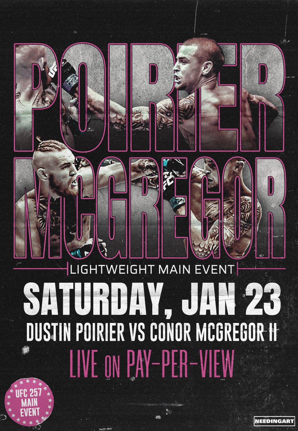 UFC 257 - Las Vegas  - Poster et affiche