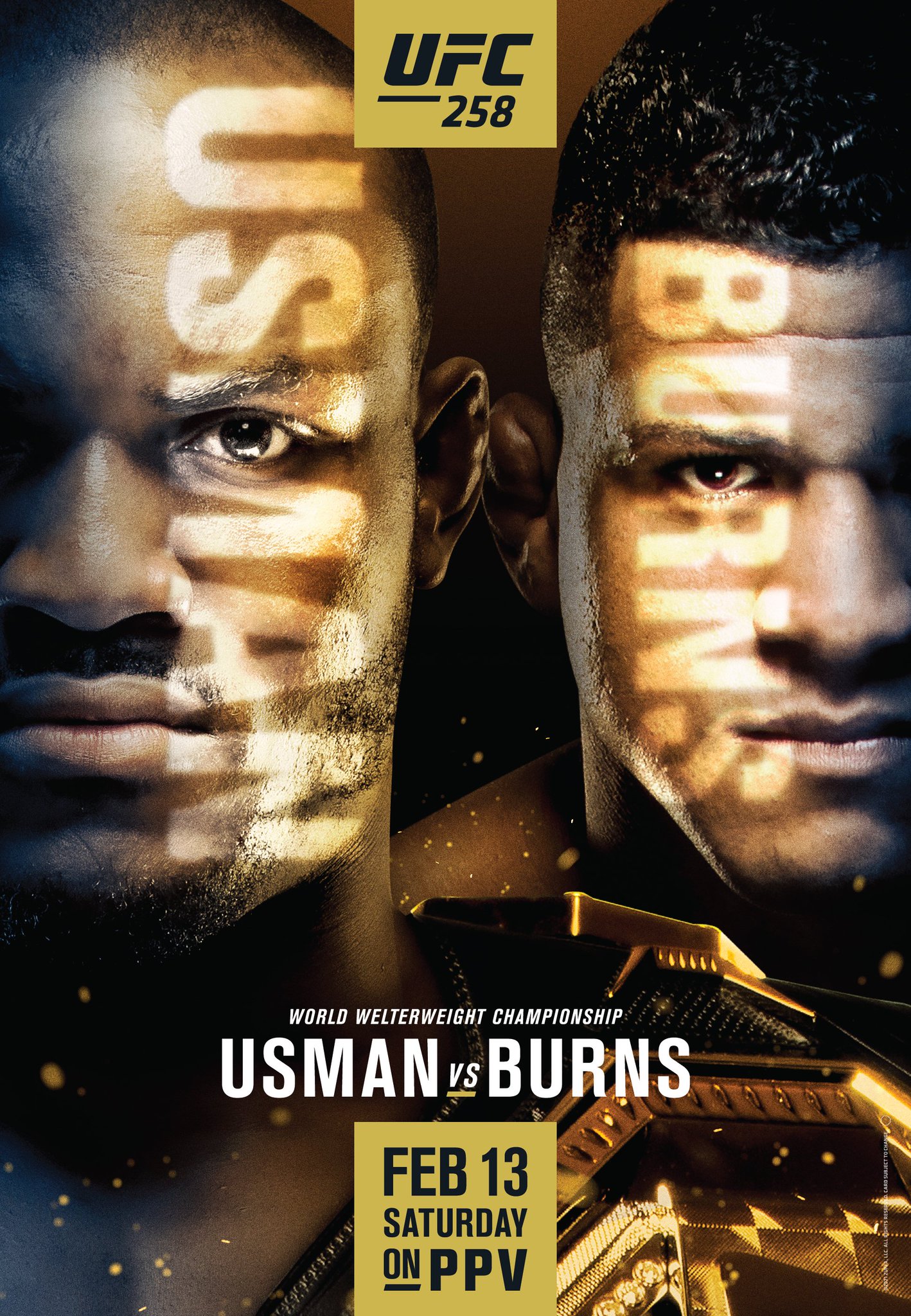 UFC 258 - Abu Dhabi  - Poster et affiche