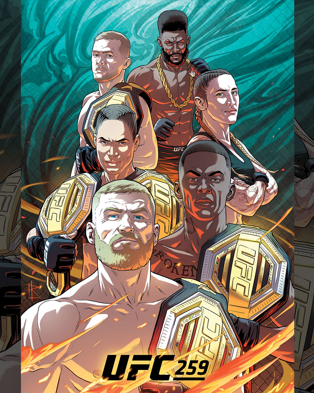 UFC 259 - Las Vegas  - Poster et affiche