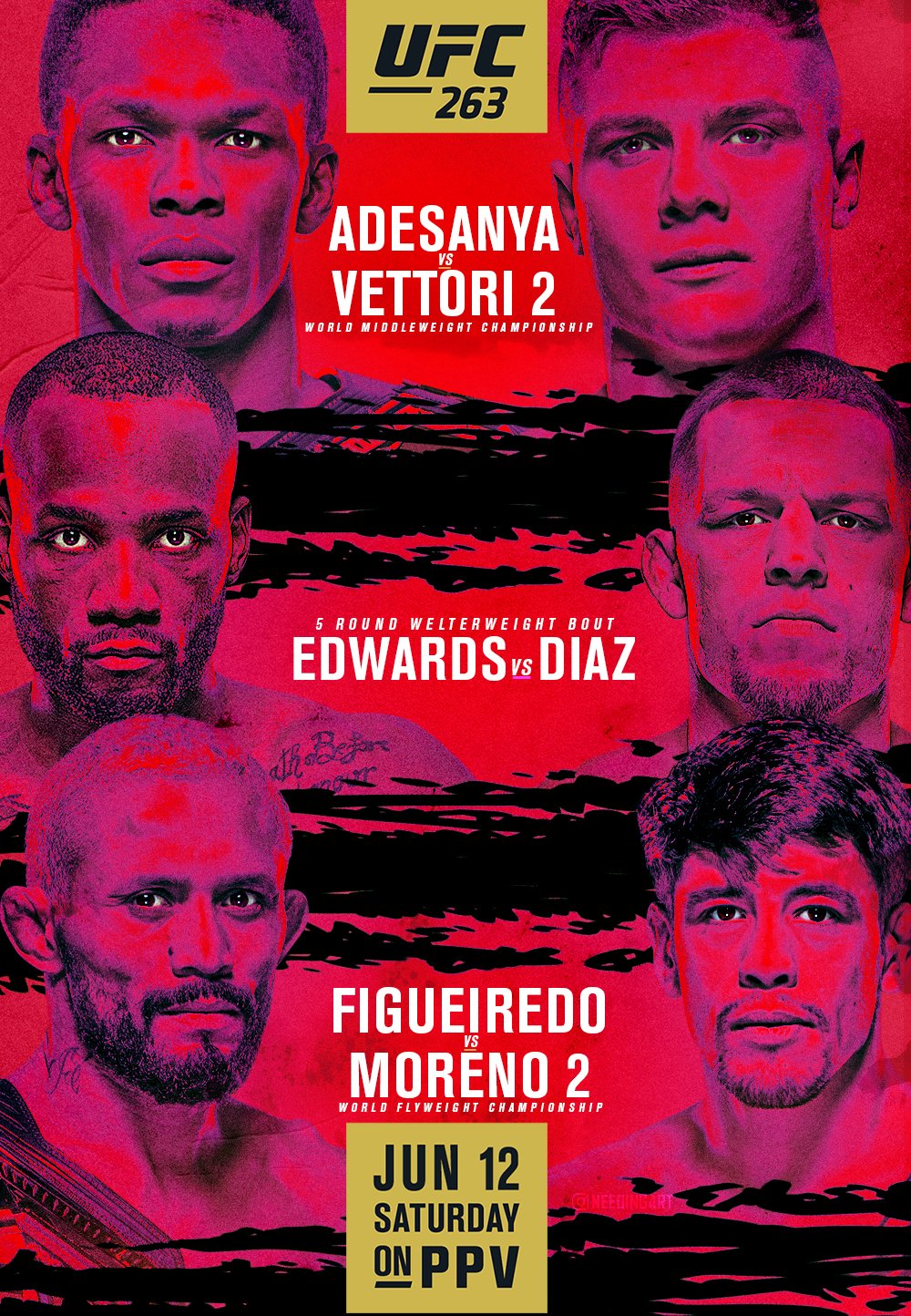 UFC 263 - Glendale - Poster et affiche