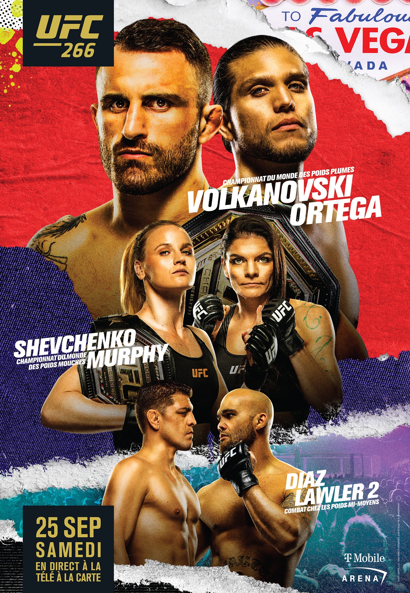 UFC 266 - Las Vegas - Poster et affiche